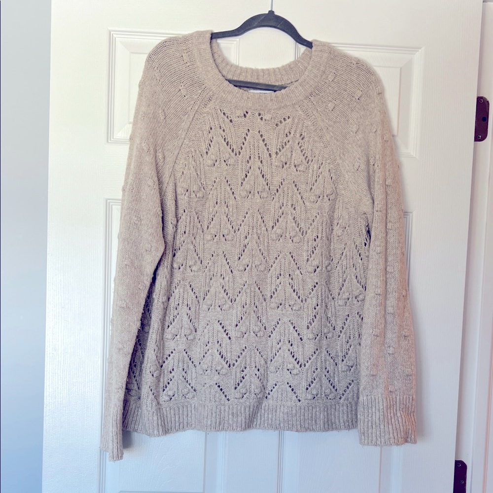 Elegant Beige Women's Sweater